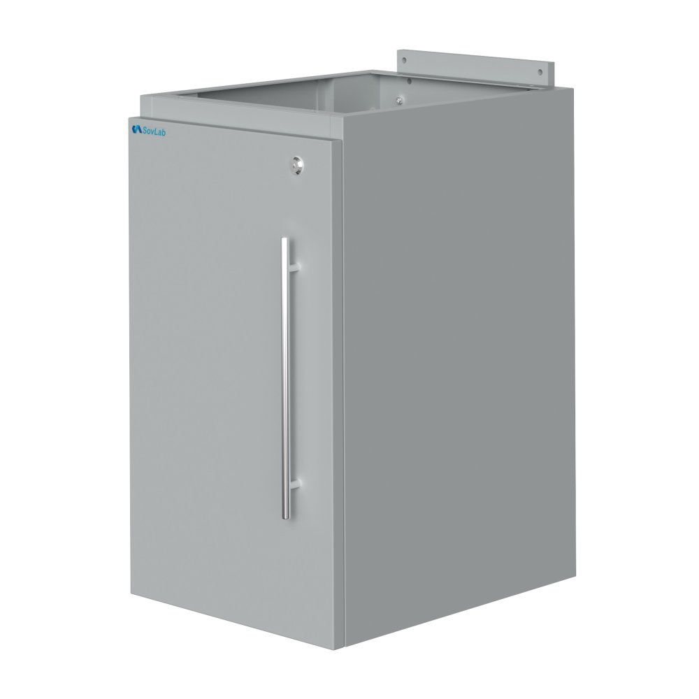 Тумба подвесная металлическая высокая с дверью Mod. 400-ТДМв левая