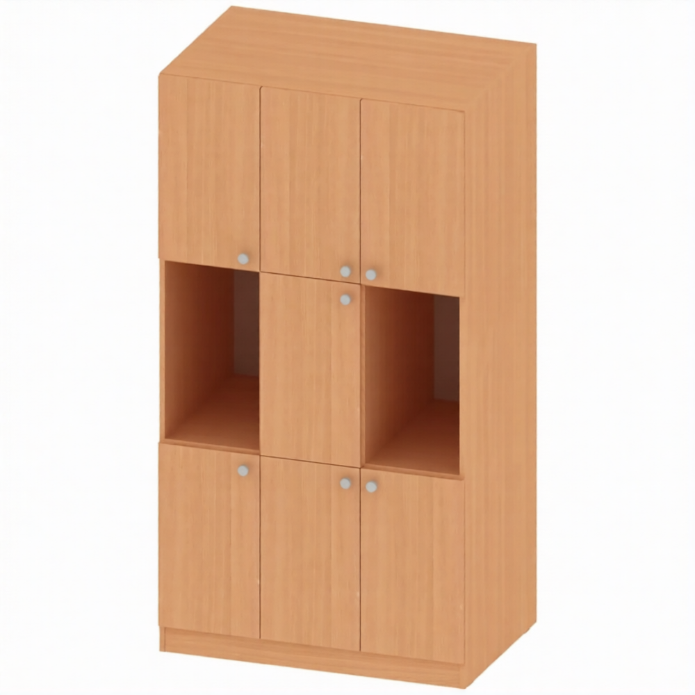 Стеллаж комбинированный малый для учебных пособий СТ-ТР-8, Серый