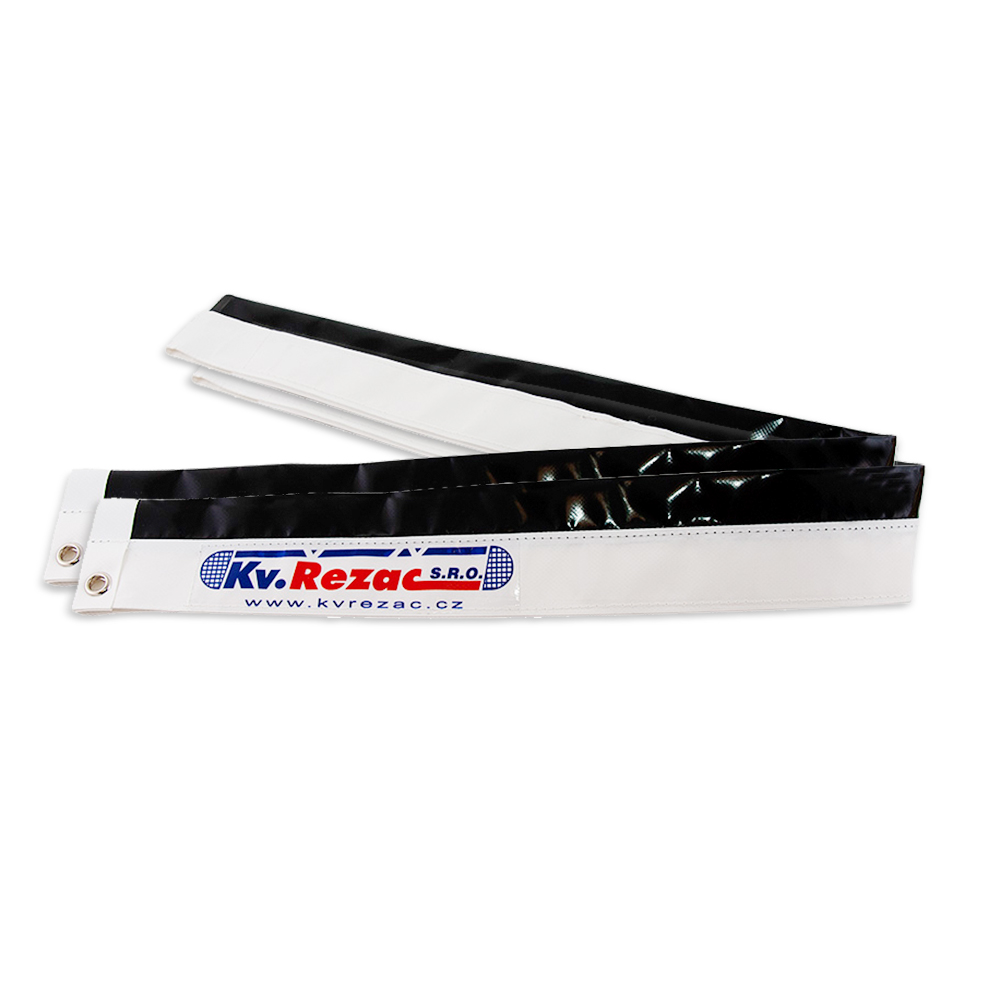 Карманы для антенн KV.REZAC для сеток пляжного волейбола, на липучках, пара, Цвет Белый