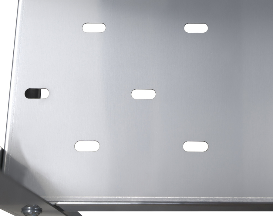 Стеллаж кухонный с перфорированными полками Luxstahl СРП-1800*1000*300