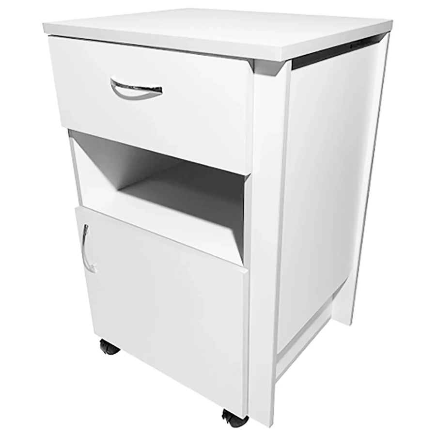 Тумба медицинская MD ТМ 13.01 с подъёмным столиком (белый)