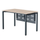 Офисный стол «СМАРТ» подстолье «П» профиль 40x40 столешница 16 мм /перфорированный экран