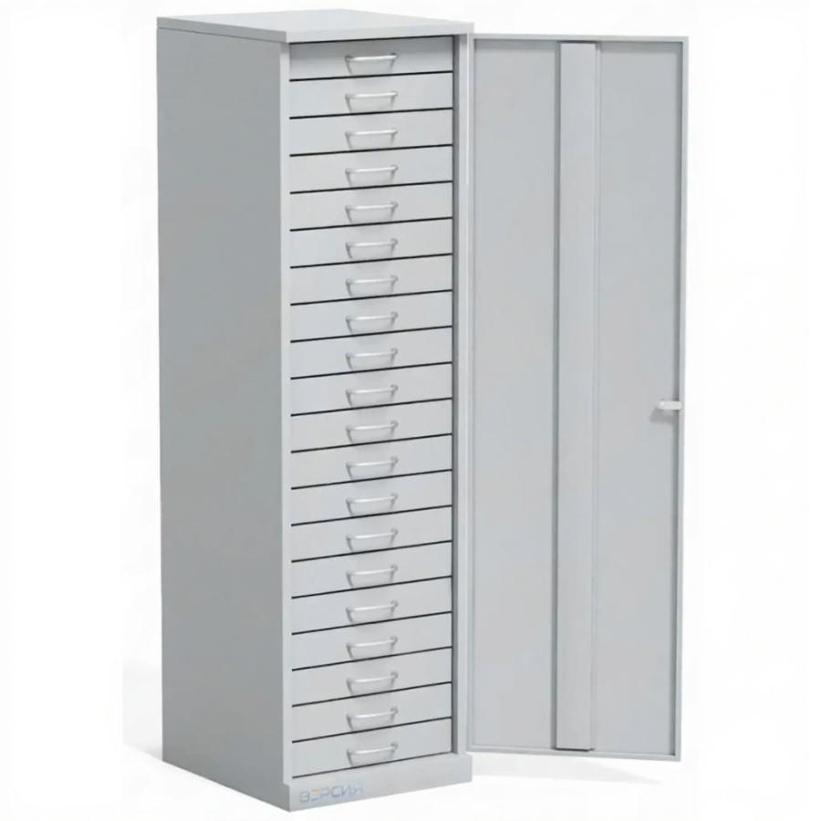 Шкаф для ключей (20 ящиков, 1 дверь)