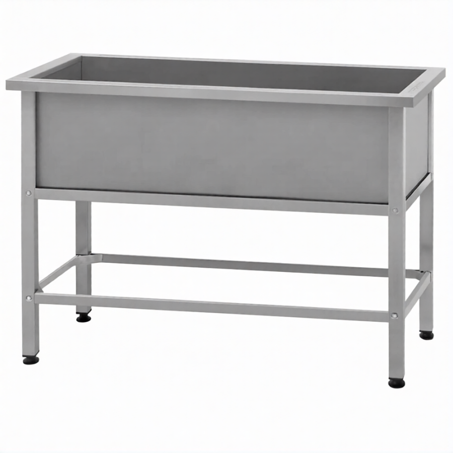 Ванна моечная ВМСн 1210 (860х1210х630)  1 м/о 350х1110х530 (ножка проф., тр. 40х40)