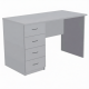 Стол рабочий с тумбой СрТ-5 (ЛДСП серый)