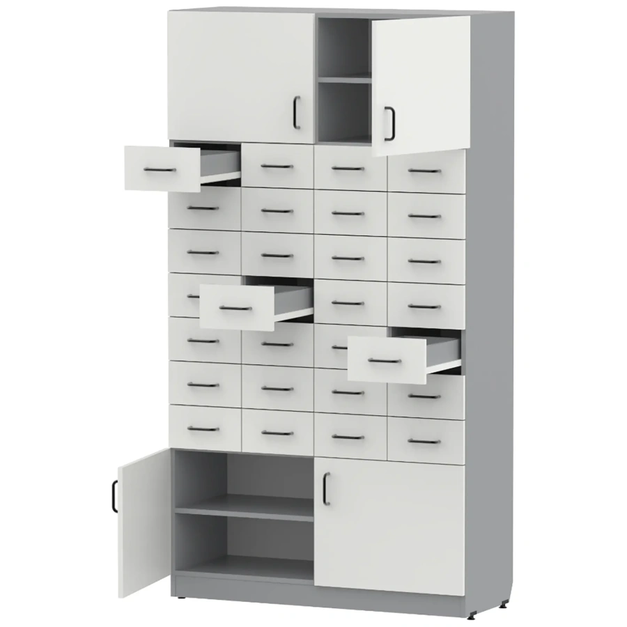 Шкаф с ящиками GRAY LITE 1