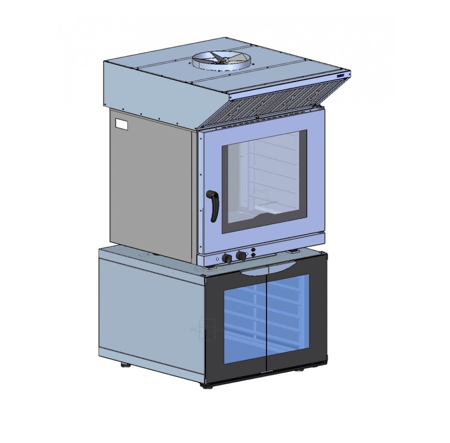ЗОНТ вытяжной встраиваемый ЗВВ-6-6/4 для конвекционных печей типа КЭП-6