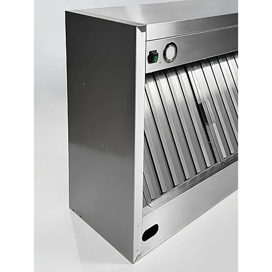 Зонт вытяжной пристенный с подсветкой ЗВПКП-15/14